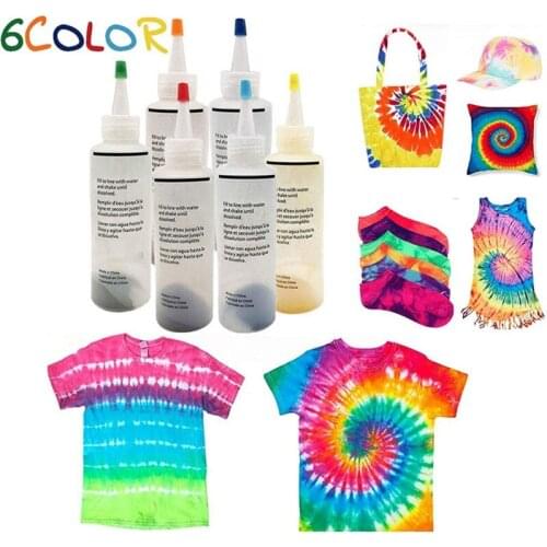 8 Colors/set One-step Tie Dye Kit DIY Kits for Fabric Textile Craft Arts Clothes For Solo Projects Dyes Paint And Family Fun