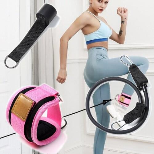 Gym Hips exercise Leg Stretching Pull Rope Squat Training Fitness Yoga Foot ring buckle Elastic resistance band set Equipment