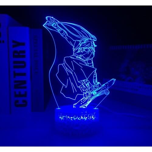 SK8 The Infinity Cherry for Bedroom Decor Nightlight Kid Brithday Gift Room Manga Night Light 3D LED White Base Lamp Anime