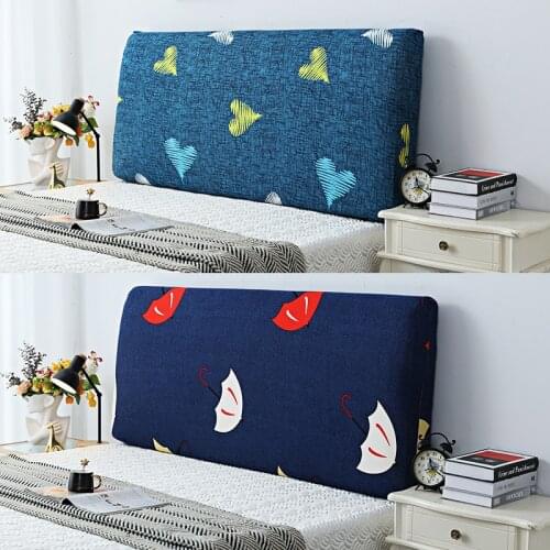 Nordic Style Headboard Cover All-Inclusive Bed Head Cover Dustproof Bed Headboard Cover Elastic Bed Bedside Back Protector