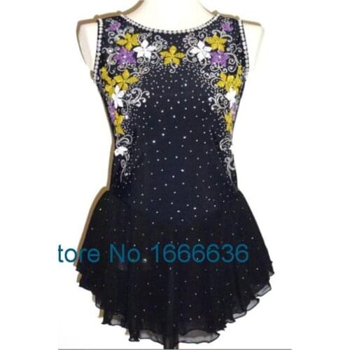 Professional Custom Figure Ice Skating Dresses For Girls Sleeveless New Brand Vogue Figure Skating Competition Dress DR2934