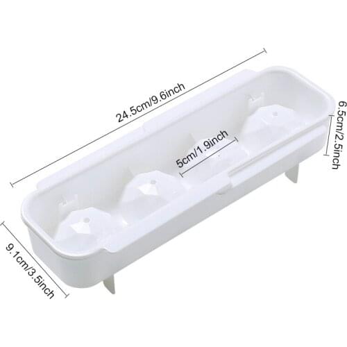 Spherical Ice Mold with Lid Reusable Safe Multifunctional Easy to Release PP Tray for Whiskey Cocktail