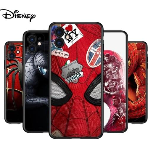 Silicone Cover Marvel Spider Man For Apple IPhone 12 Mini 11 Pro XS MAX XR X 8 7 6S 6 Plus 5S SE Phone Case