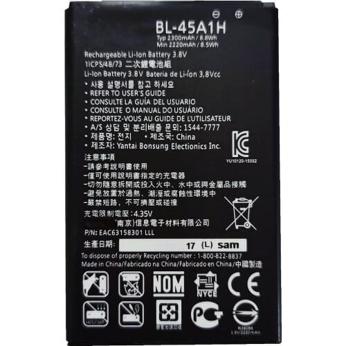 High quality phone Battery BL-45A1H For LG K10 F670L F670K F670S F670 K10 LTE Q10 K420 K420N 2300mAh