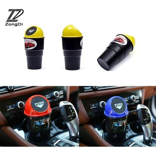 ZD 1Pcs Car trash storage box Organizer for Renault Megane 2 Captur Mitsubishi ASX Jeep Wrangler Peugeot 207 508 Accessories
