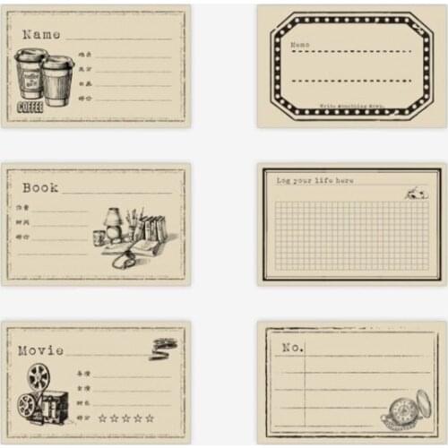 20pack wholesale Memo Note pad Sulfuric acid paper word book portable plan Decoration write Stationery 65*100MM Free shipping