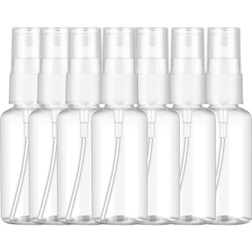 50PCS 60 Ml Transparent Plastic Perfume Atomizer Small MIni Empty Spray Refillable Bottle