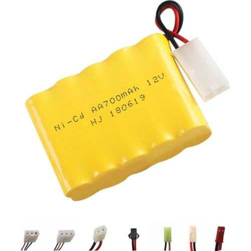 700mah 12v Rechargeable Battery For Rc toy Car Tanks Trains Robot Boat Gun Ni-CD AA 12v Battery pack for rc boats 1pcs to 5pcs