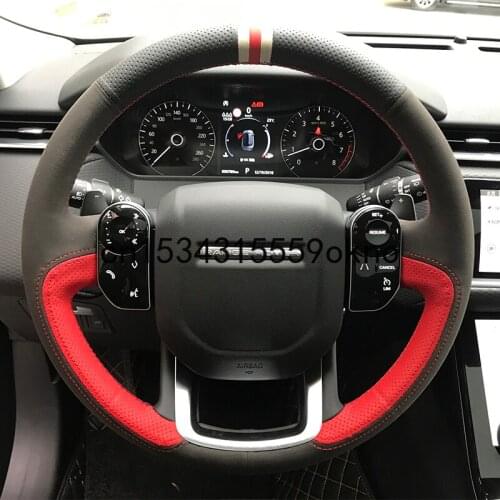 Steering Wheel Cover For Land Rover Range Rover Sport Discovery 5 4 Aurora Stitch On Wrap Interior Accessories DIY