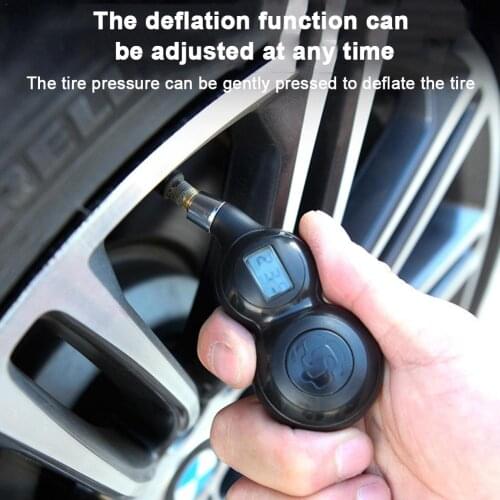 Tpms Tire Pressure Sensor High Precision Digital Display Car Alarm Barometer Electronic Digital Vent Gas Tire Pressure Gauge