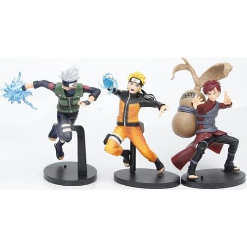 20 CM Naruto Anime Figures Toys Uzumaki Uchiha Sasuke Itachi Hatake Kakashi Gaara PVC Action Figurines Decoration model