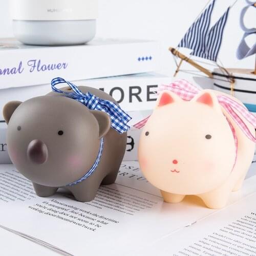 Bank Money Box Saving Cash Coin Cute Cartoon Animal Kids Toy Gifts Desktop Decor