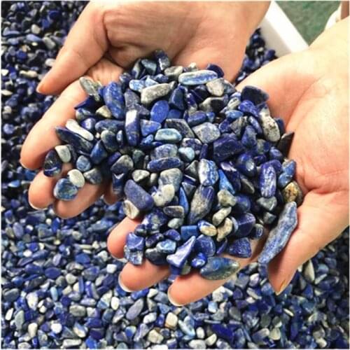 Lapis Lazuli Chips Natural Crystal Quartz Gravels Healing Stones For Decoration