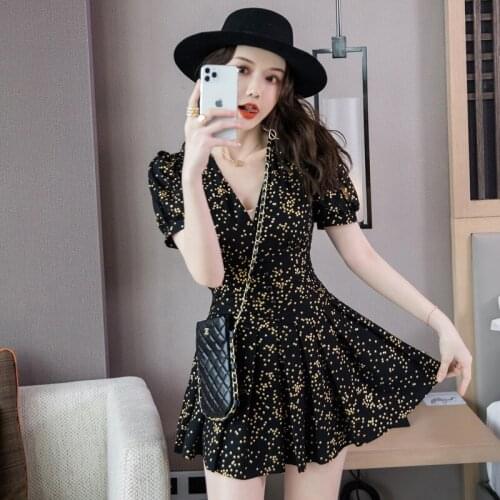 Summer Dresses Bandage Bodycon Dress Women Office Black Korean Vintage Print Gold Sexy Party Korean Mini Aline Sundress Clothes