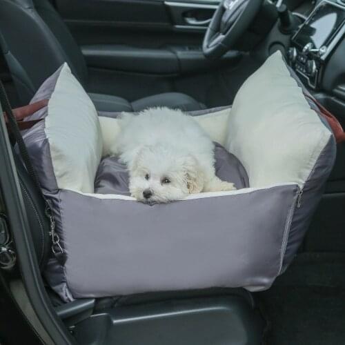 2021 New Pet Carrier Car Seat Pad With Safety Belt Cat Puppy Bag Safe Carry House Dog Basket Pet Travel Product Dog Bed Kennel