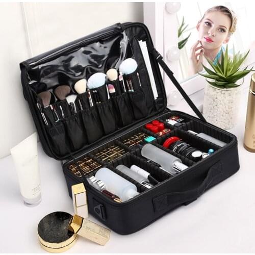 Professional Travel Makeup Case New Arrival Makeup Bag For Women Upgrade Large Capacity Cosmetic Bag