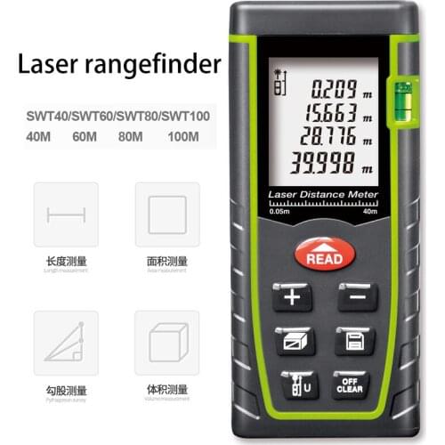NEW Laser Distance Meter Range Finder 100M 80M 60M 40M Laser Rangefinder Roulette Tape Measure Tool Trena Ruler Build Device