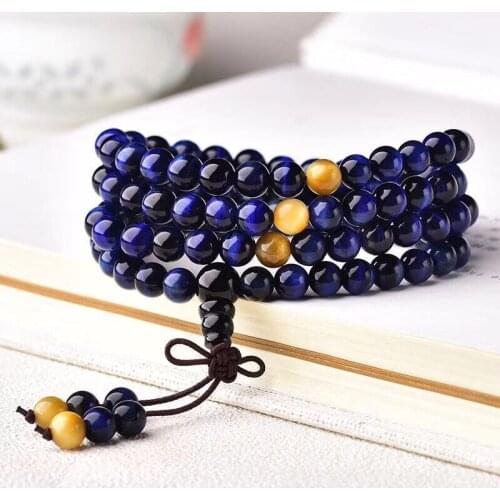 Wholesale Blue Tiger Eye Natural Stone Bracelets Lucky Business For Women Men Bracelet Energy Stone Fashion Bracelet Jewelry