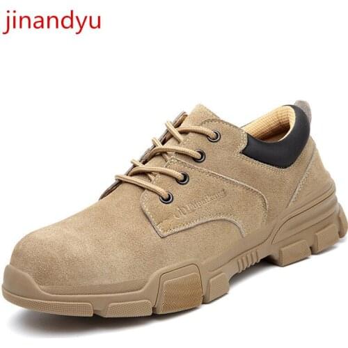 Working Shoes Steel Toe Safty Shoes Man Anti Thermostability Anti Puncture Safety Shoe Non-slip Wearable Work Boot Footwear