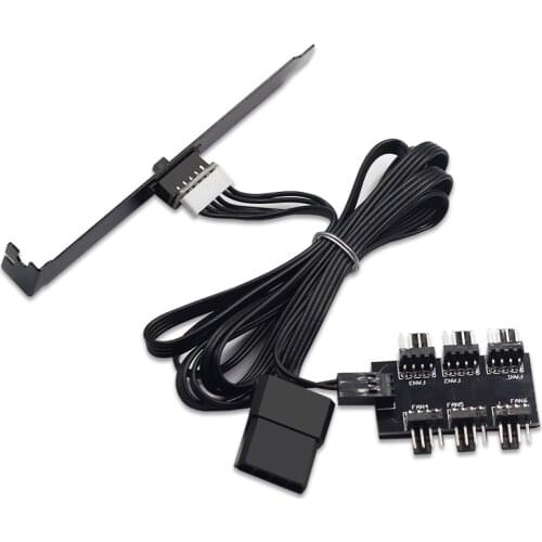 Chassis fan temperature control governor, PCI bit computer fan controller, fan hub