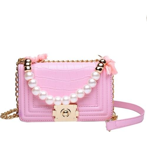 Pink Sugao Pearl Women Purse Designer Crossbody Bag Fashion Shoulder Bag Luxury Handbags Women Bags Designer Tote Bag For Women