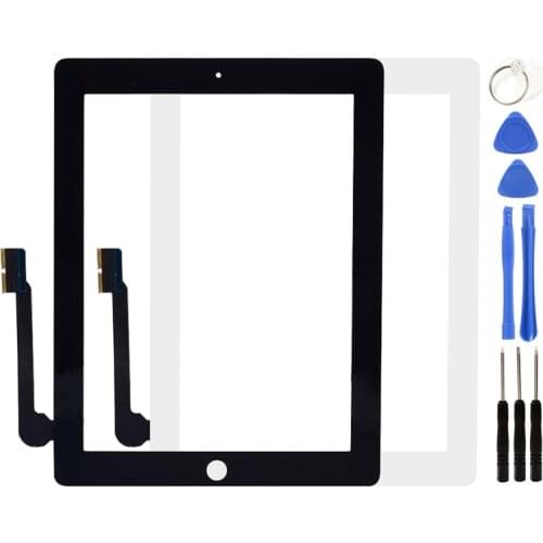 Touch Screen For iPad 3 iPad 4 iPad3 iPad4 A1403 A1416 A1430 A1458 A1459 A1460 LCD Outer Digitizer Sensor Glass Panel Replacemen