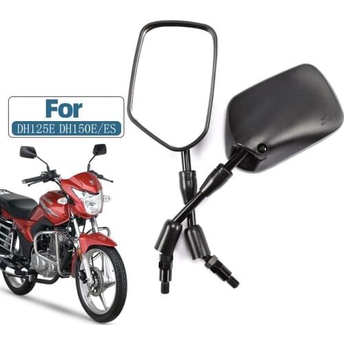 10mm 3C Certification Motorcycle Rearview Mirrors,For SUZUKI Haojue DH125E DH150E DH150ES HJ125-27 HJ150-27E-27F