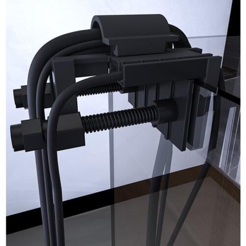 Aquarium Pipe Hanger Dosing Pump Clamp Bracket Transparent Tank Supplies PC Rack Fixture Holder Mount Soft Hose Fish