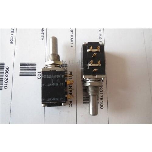 [VK] W-10K-OHM imported American AB gold foot B10KX2 B10K enthusiast potentiometer handle length 22*6MM switch