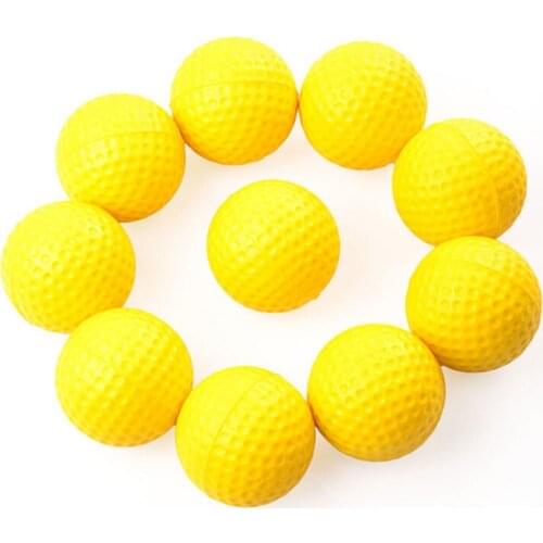10PCS High Quality Bright Color Light Indoor Outdoor Training Practice Golf Sports Elastic Golf Balls Golf Accessories