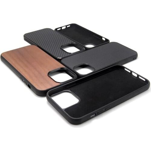 Back is Carbon Fibre Material Case For iPhone 13 Pro Max Case For iPhone 13 Mini Case