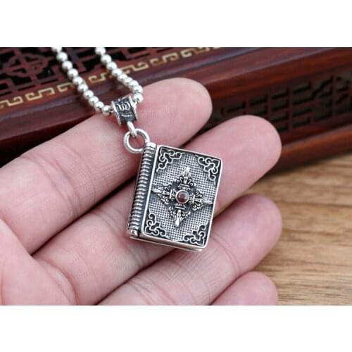 925 STERLING SILVER cross mens open locket Jewelry Pendant charm A5124
