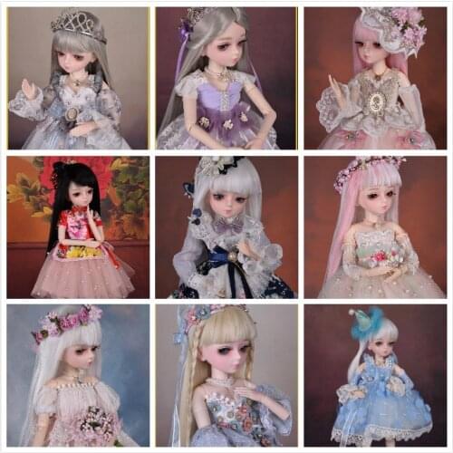 1/4 BJD Doll Nude doll 45cm female Plastic joint moveable doll,with make up 1214