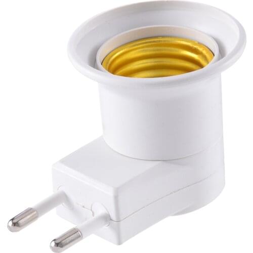 1pc E27 LED Light Lamp Bulbs Socket Base Holder EU Plug Adapter With Switch Button Suit For Bulb LED Light For