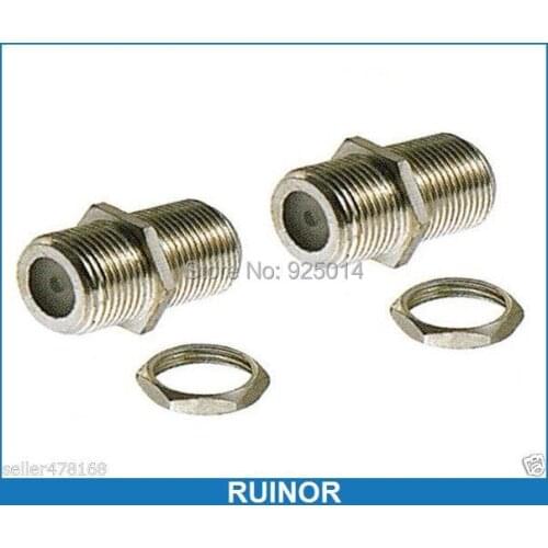 100PCS Female F to Female F Coaxial Connector for CCTV TV Surveillance video