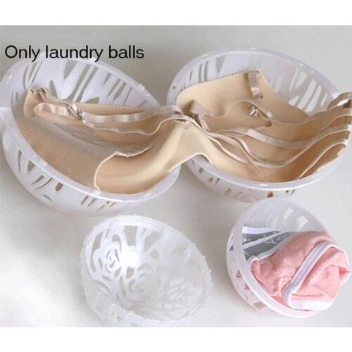 2Pcs New 2019 Convenient Laundry Wash Washer Washing Ball Bra Double Saver Women Ball Bubble For Laundry Practical Cleaning Tool