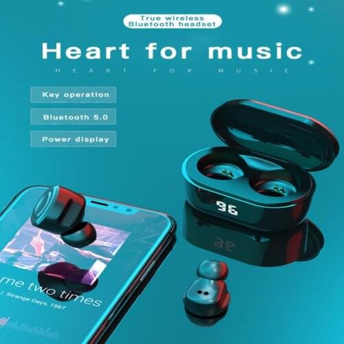 Wireless Bluetooth 5.0 Binaural Waterproof Stereo Earphone With Digital Display Touch Charging Compartment For Xiaomi Airdots