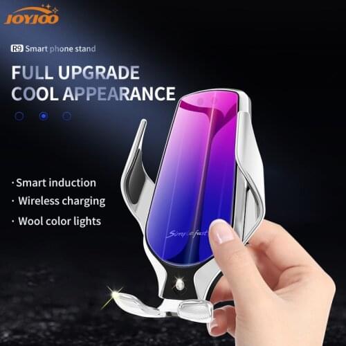Mobile Phone Car Charger Infrared Sensor Stand forHuawei Wireless Car 15W Charger Holder foriPhone X forSamsung S9 Auto Clamping