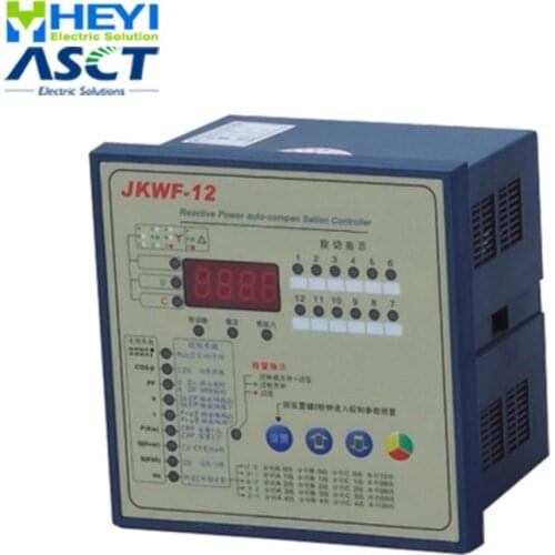 JKWF-12 split phase power factor correction controller 12 step LCD Reactive power automatic compensation controller