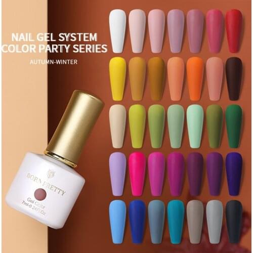 BORN PRETTY Gel Nail Polish Matte Effect Semi-permanent Varnish Soak Off UV LED Base Super Top Coat All For Manicure