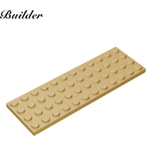 Little Builder 3029 MOC Thin Figures Bricks 4x12 Dots 10pcs Building Blocks DIY Creative Assembles Particles Toys for Children