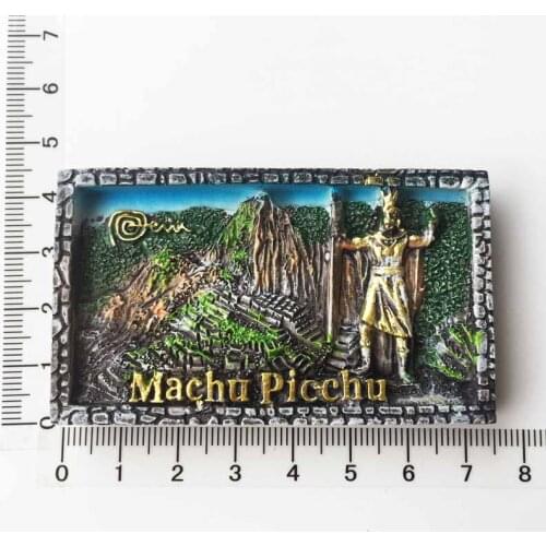 Peru Machu Picchu Ancient Ruins Tourist Souvenirs Handicraft Magnetic Sticker Fridge Magnet