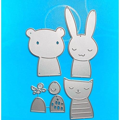 YINISE SCRAPBOOK Metal Cutting Dies For Scrapbooking Stencils ANIMALS PAPER Album Cards Making Embossing Die CUT Cuts TOOLS MOLD