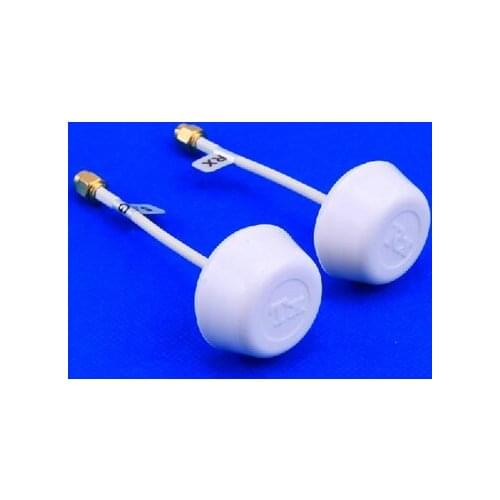 5.8 GHz Circular Polarized Antenna Set - White, RP-SMA Plug