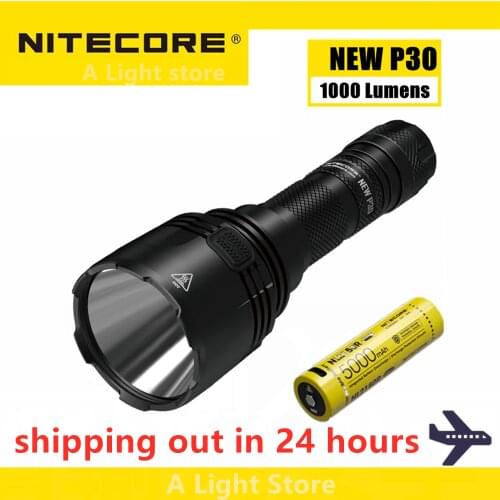 Original NITECORE NEW P30 Flashlight CREE XP-L HI V3 LED max 1000LM beam distane 618 meter LED torch outdoor rescue light