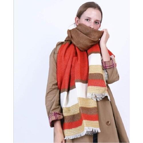 Yishine 2020 New Winter Cashmere Scarf Poncho For Women Chunky Finish