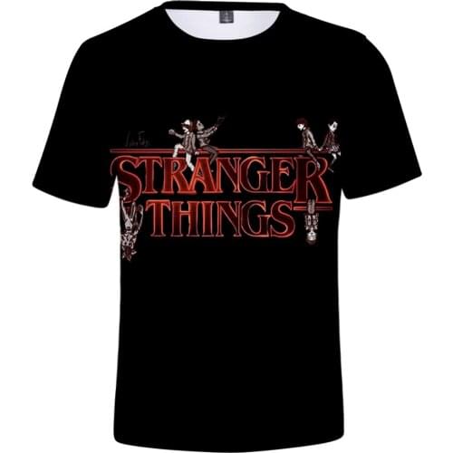 Stranger Things Season 4 T-shirts 3D Prints Women Men Fashion Summer Short Sleeve Tshirts Hot Sale Casual Streetwear Clothes