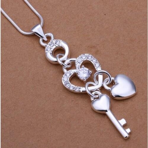 P324 Free Shipping 925 sterling silver Necklace, 925 silver fashion jewelry /becajvja epsangza