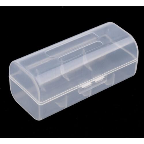 Kebidumei Hotest 1pcs Hard Plastic Case Holder Transparent Clear Storage Box For 1 X 26650 Rechargeable Battery Storage case