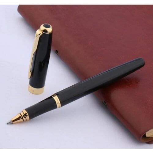 Baoer 388 black office writing golden arrows Trim ROLLERball PEN